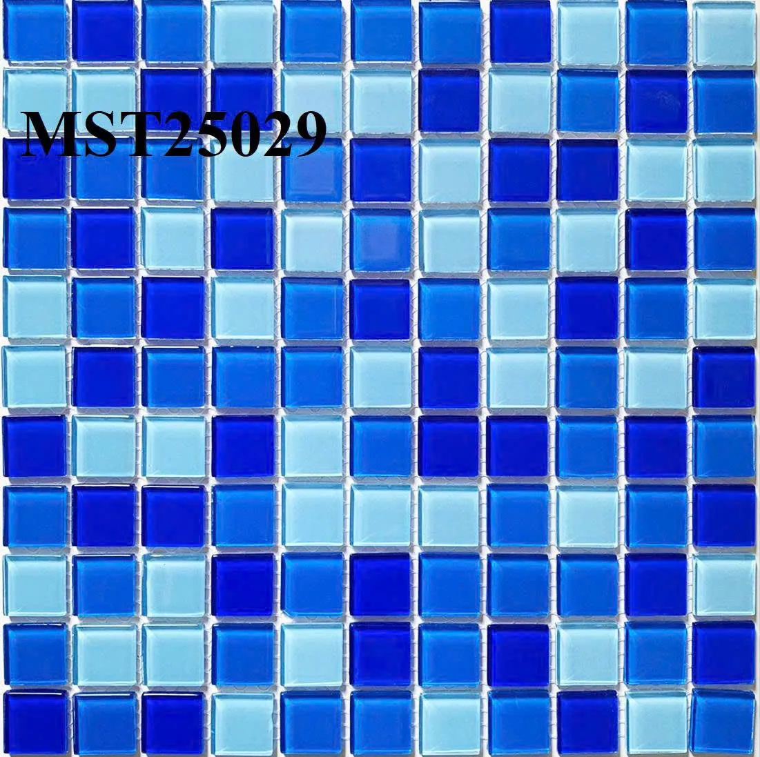Gạch mosaic thủy tinh hồ bơi MST 25029
