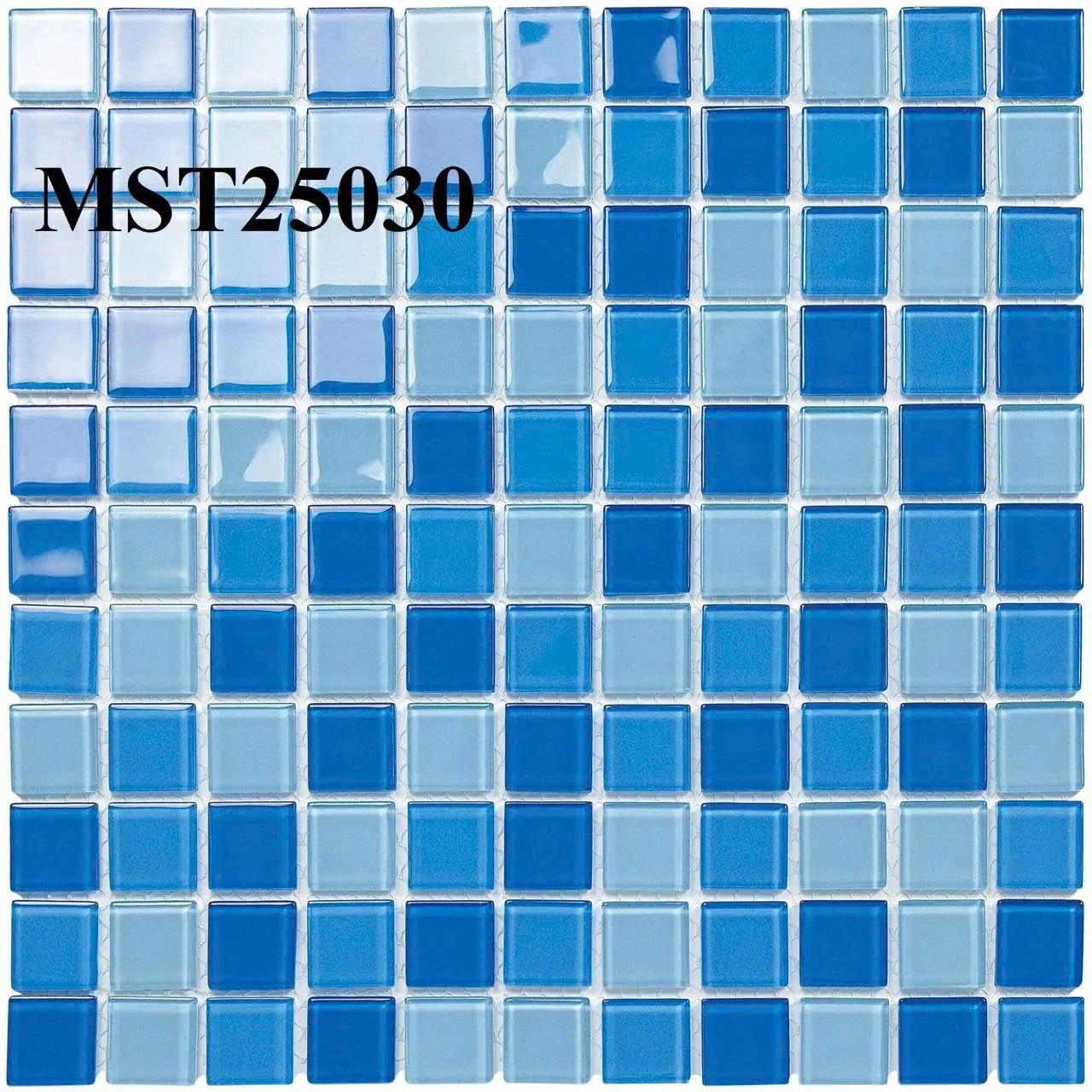 Gạch mosaic thủy tinh hồ bơi MST 25030