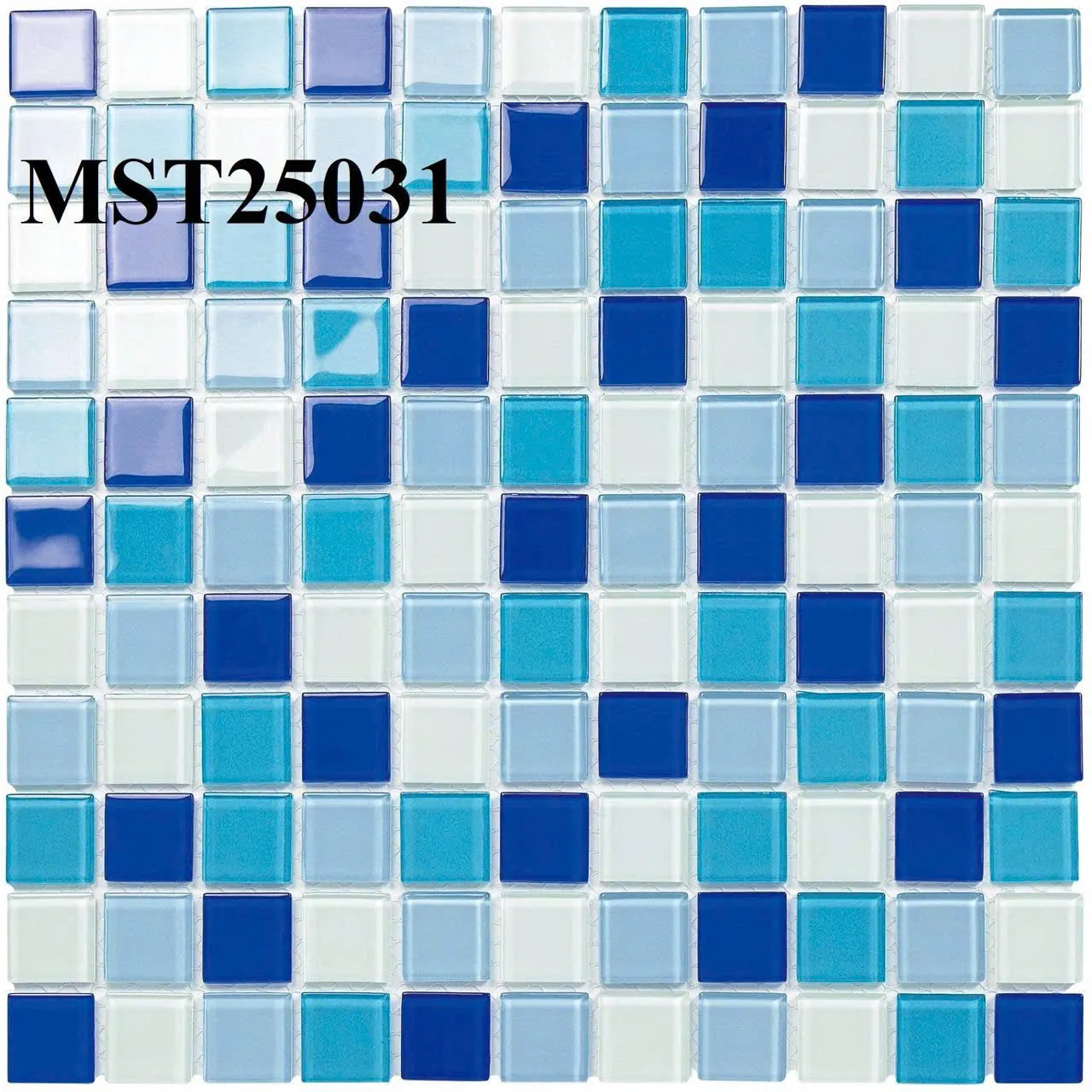 Gạch mosaic thủy tinh hồ bơi MST 25031