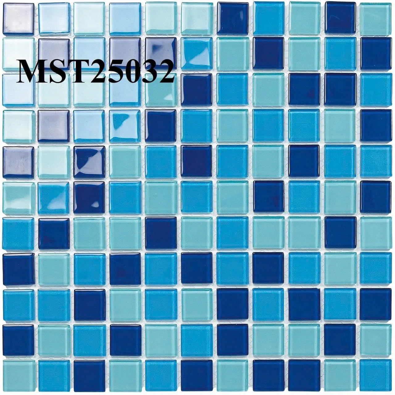 Gạch mosaic thủy tinh hồ bơi MST 25032