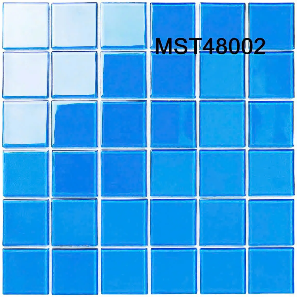 Gạch mosaic thủy tinh hồ bơi MST 48002